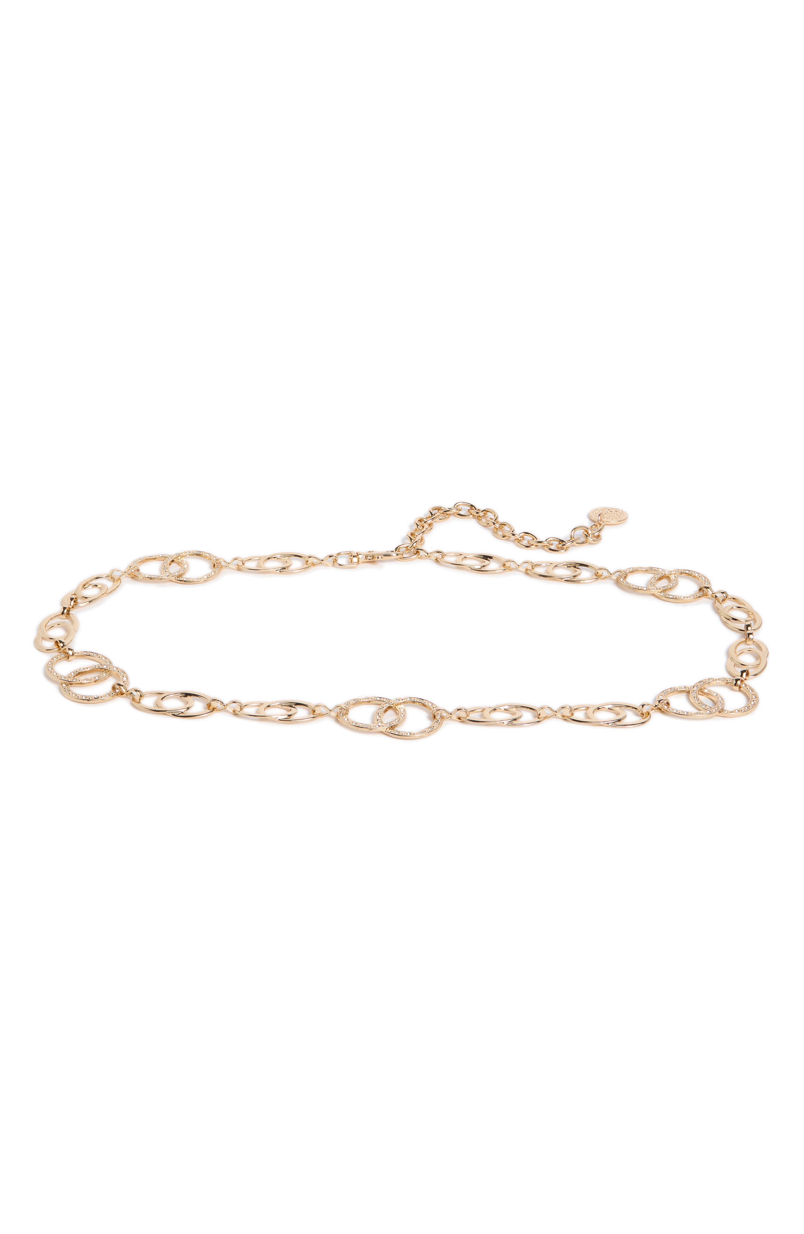 Vince Camuto Double Circle Chain Link Belt