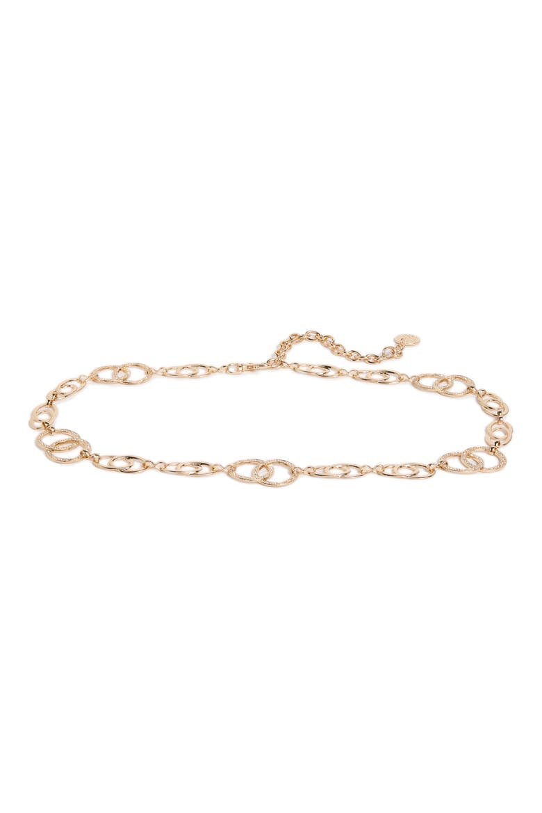 Double Circle Chain Link Belt, Main, color, GOLD