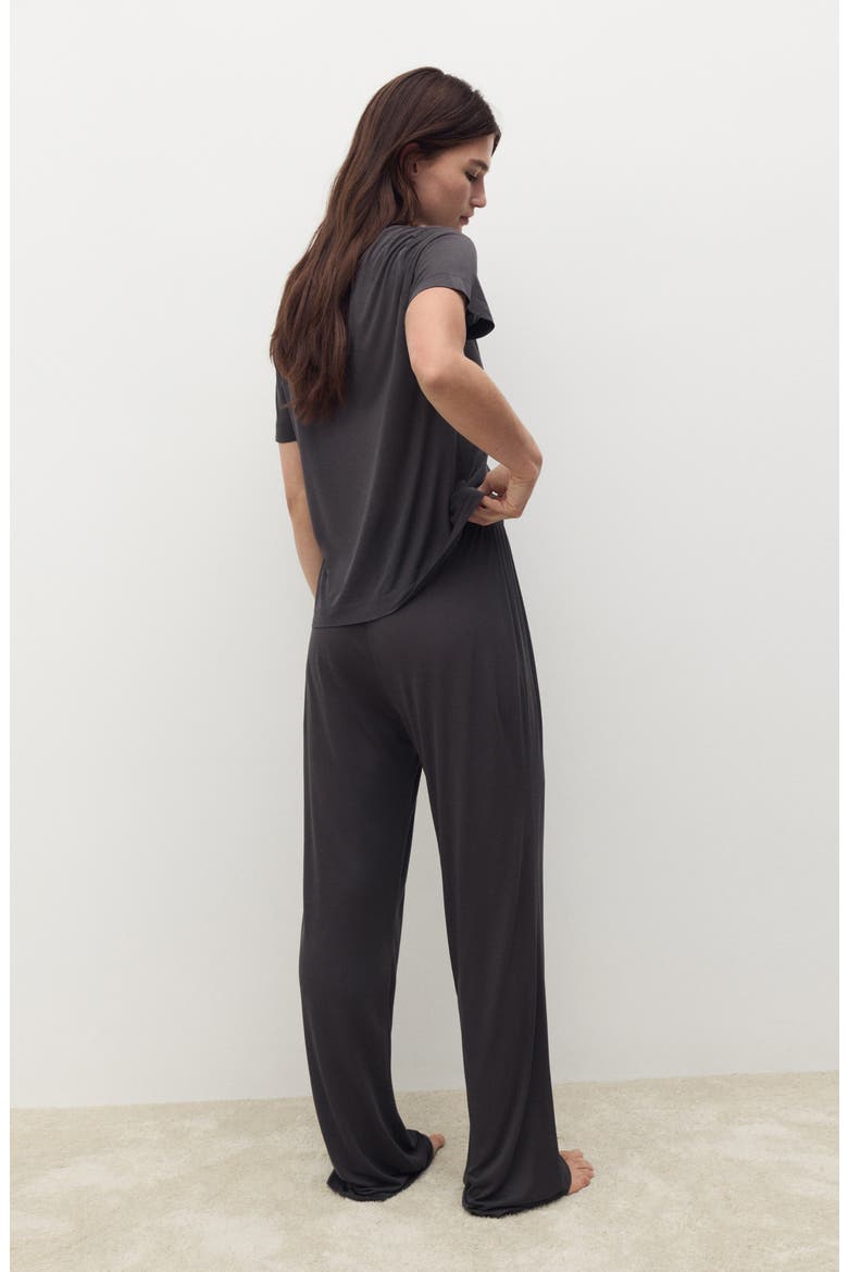 Micromodal Pajama Pants, Alternate, color, CHARCOAL