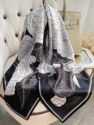 SILKSILKY Silk Square Scarf