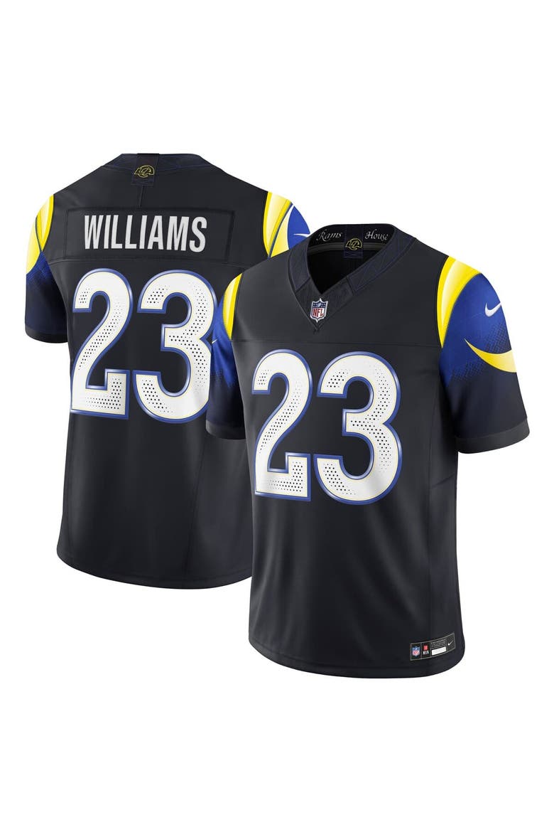 Men's Nike Kyren Williams Midnight Blue Los Angeles Rams 2025 Rivalries Collection Limited Jersey, Main, color, Dark Blue