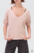 MANGO TEEN V-Neck Cotton Blend Sweater