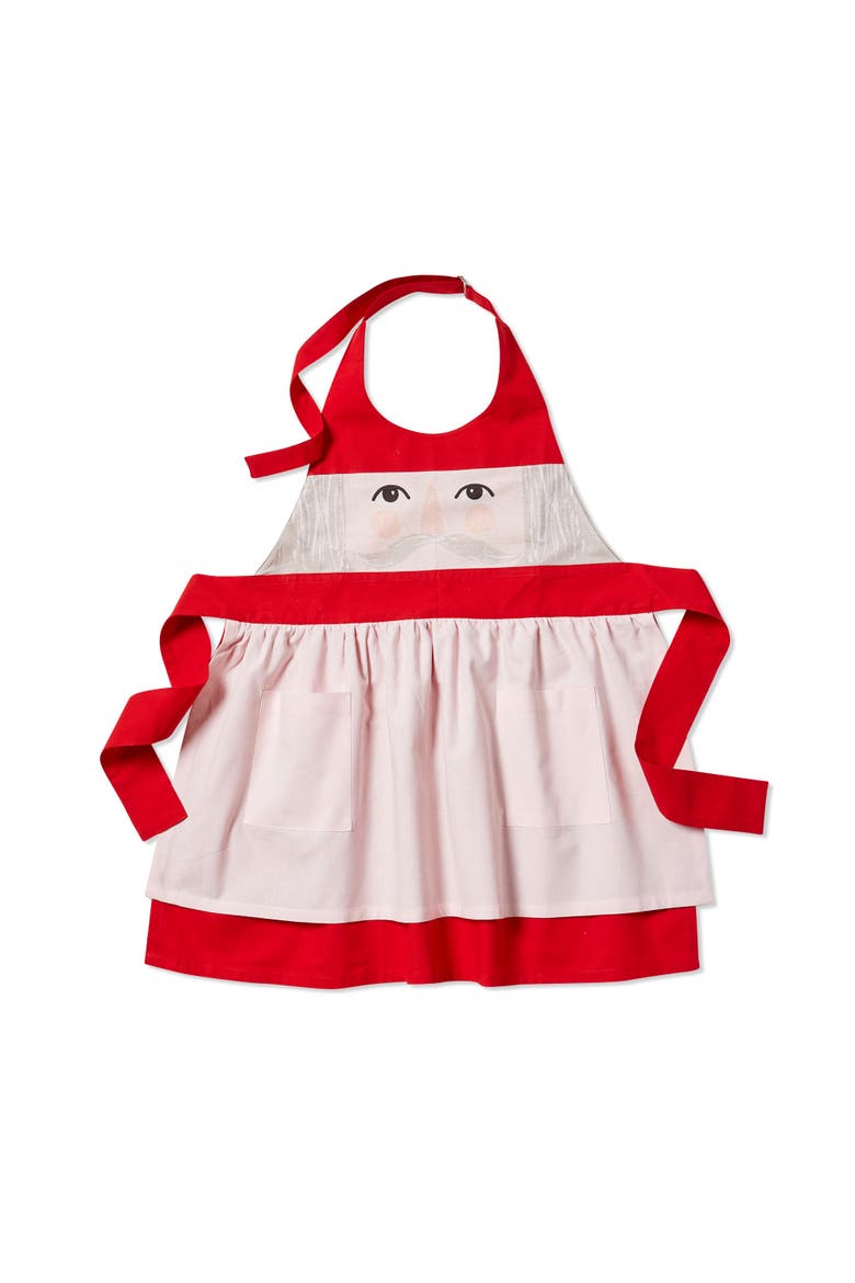 Nutcracker Girl Cotton Apron for Kids Winter Kitchen Textiles, Main, color, Pink