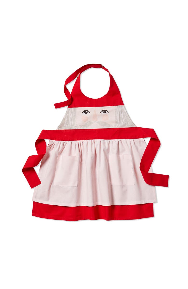 tag Nutcracker Girl Cotton Apron for Kids Winter Kitchen Textiles, Main, color, Pink