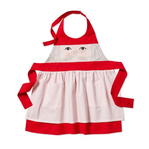 Nutcracker Girl Cotton Apron for Kids Winter Kitchen Textiles