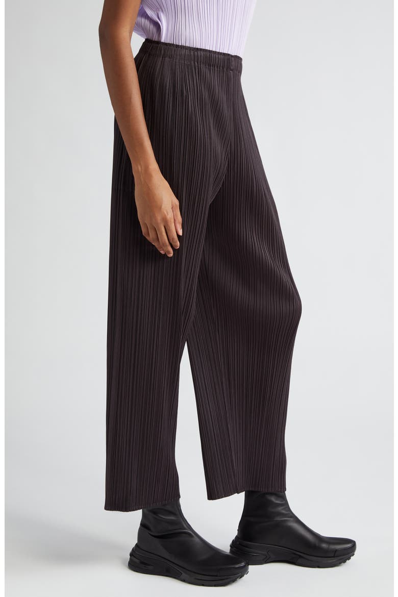 Monthly Colors April Crop Wide Leg Pants, Alternate, color, BLACK PEPPER