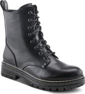 Flexus by Spring Step Callant Faux Fur Lined Faux Leather Bootie