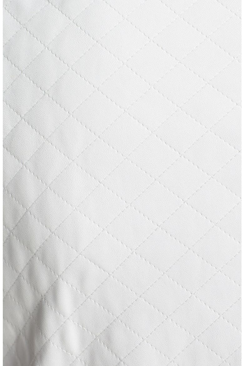 Quilted Bomber Jacket, Alternate, color, WHITE