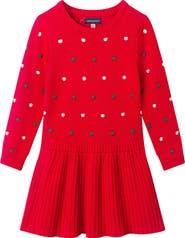 Andy & Evan Kids' Pompom Sweater Dress