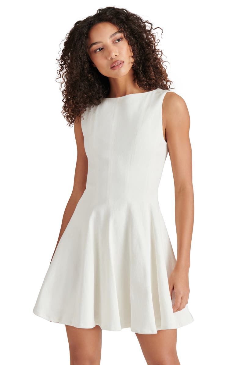 Steve Madden Nili Fit & Flare Minidress, Alternate, color, White