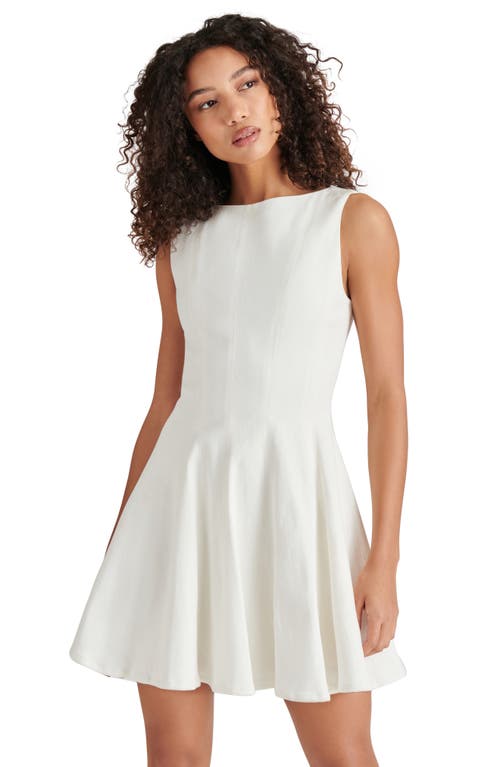 Steve Madden Nili Fit & Flare Minidress In White