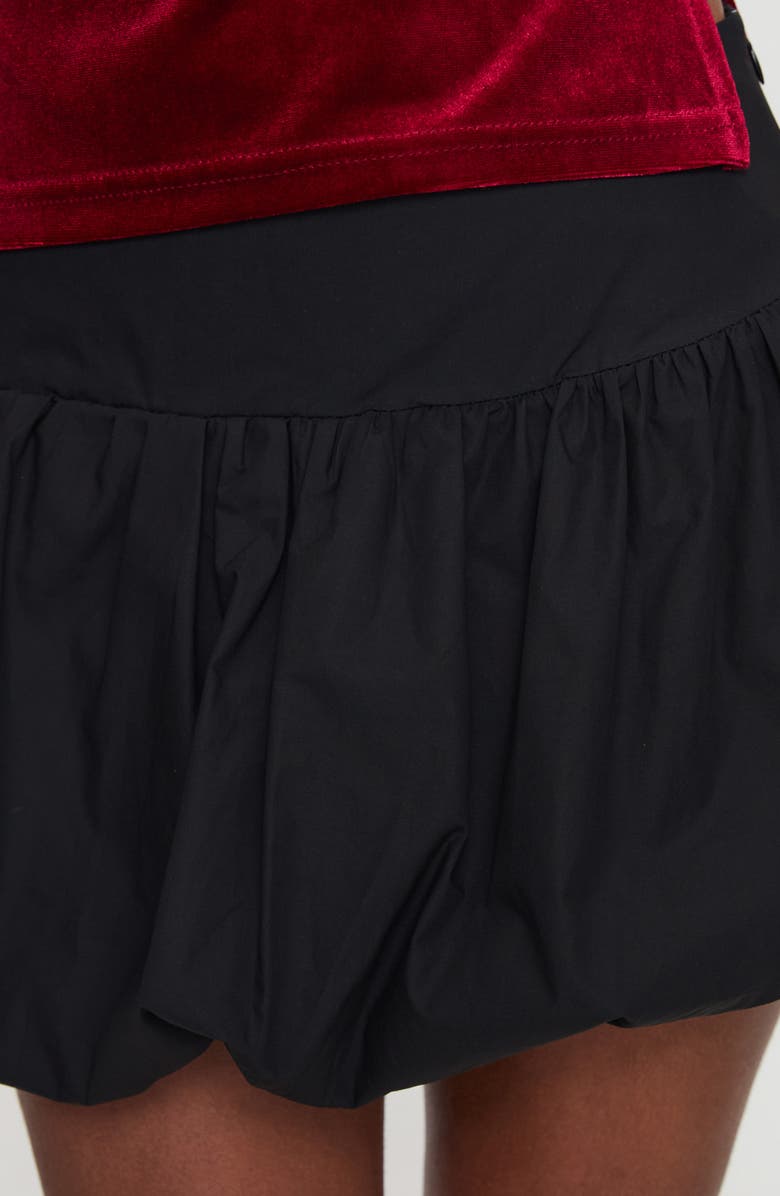 Princess Polly Marentino Bubble Hem Cotton Miniskirt, Alternate, color, 