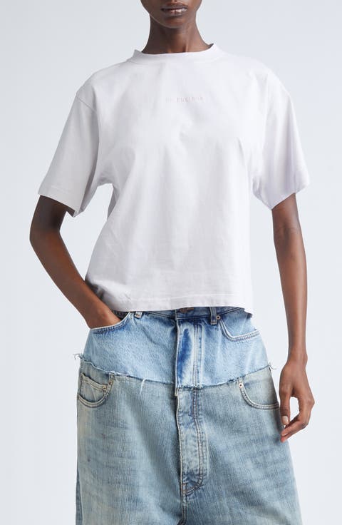 Medium Fit Embroidered Logo Graphic T-Shirt