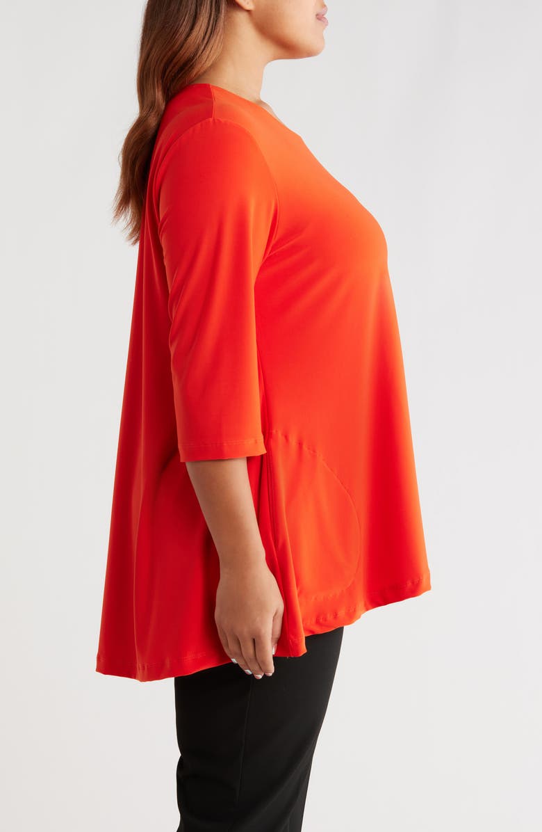 Vikki Vi Swing Tunic, Alternate, color, Persimmon