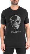 Maceoo Stone Skull Cotton Graphic T-Shirt