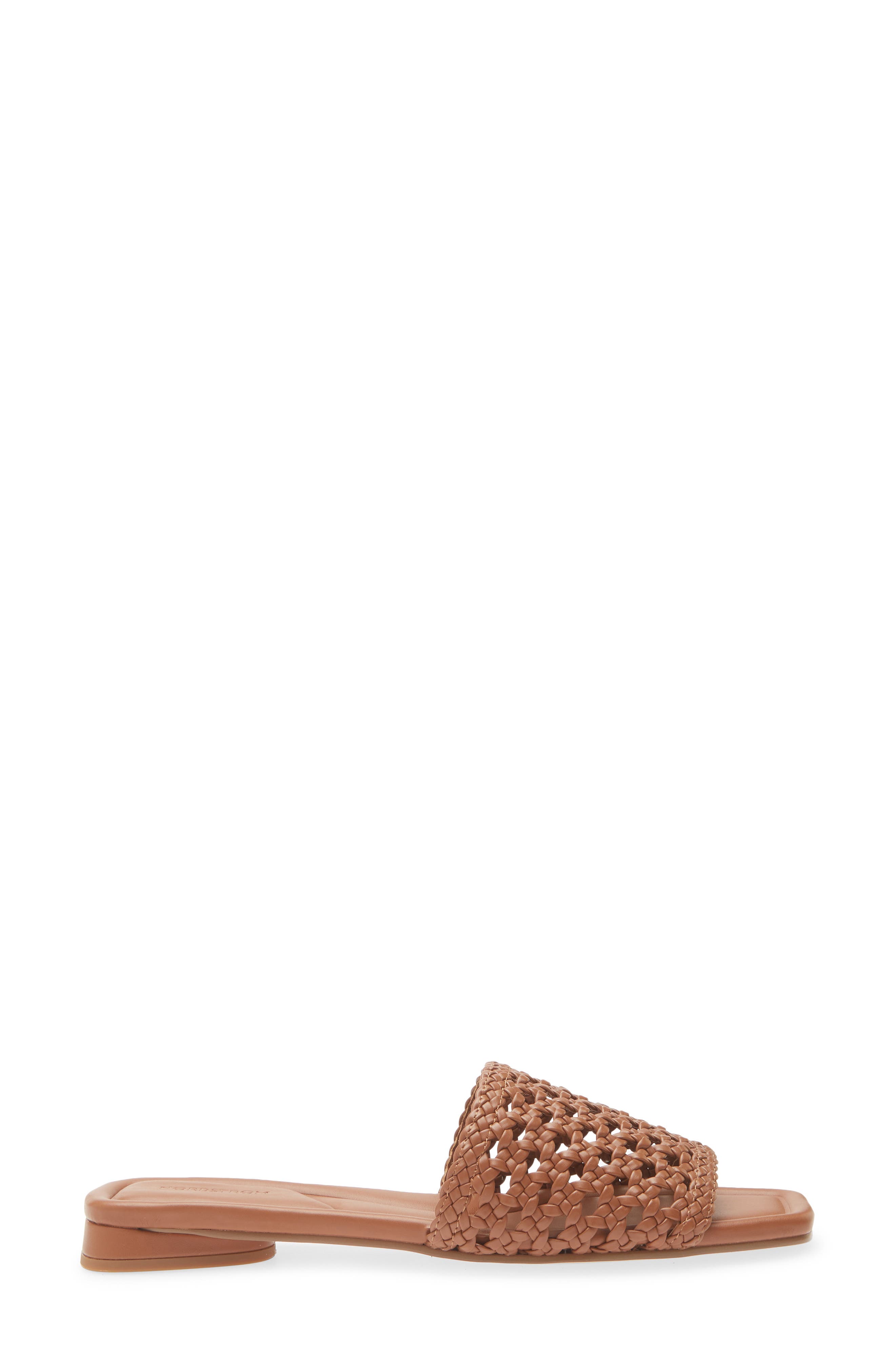 Babette Slide Sandal, Alternate, color, BROWN CARAMEL