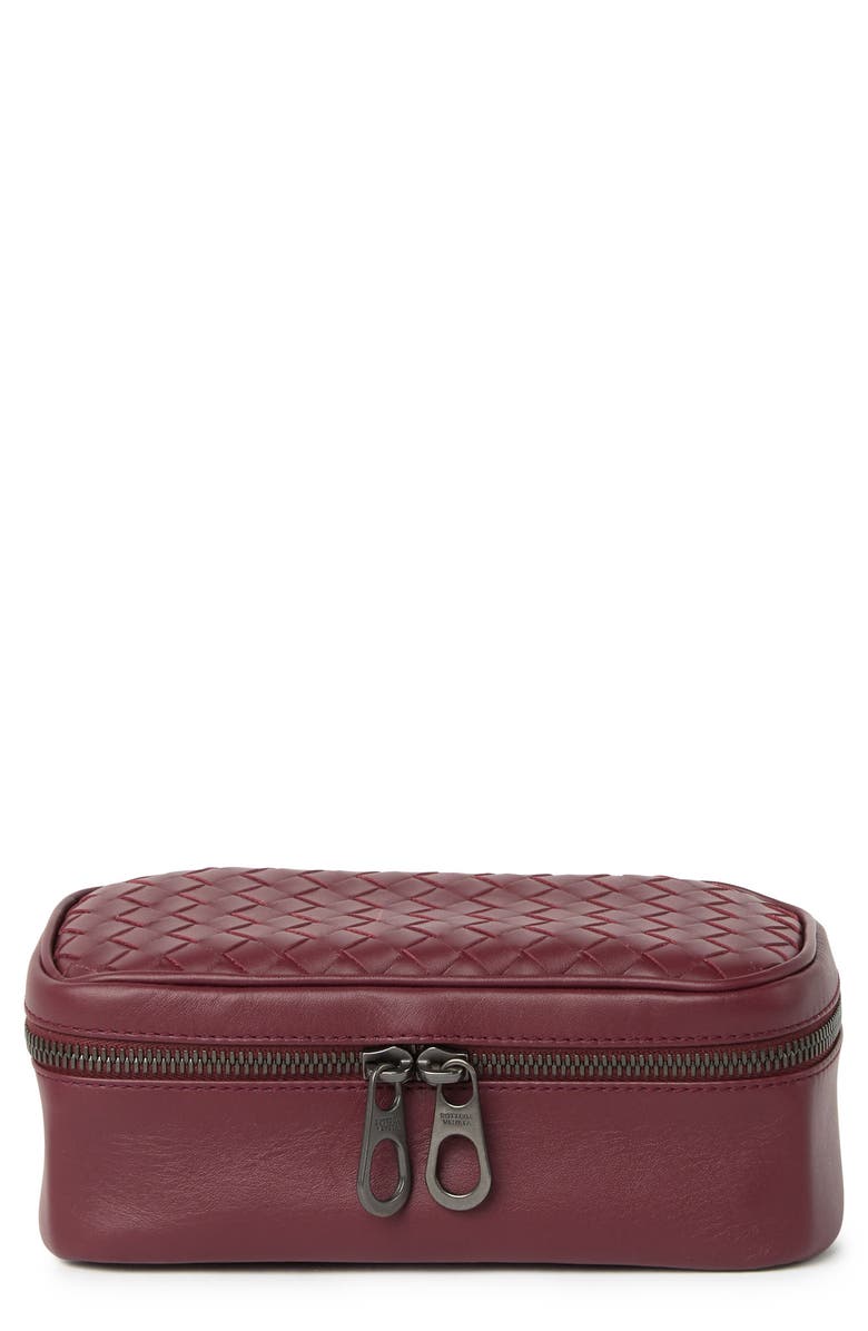 Bottega Veneta Leather Weave Jewelry Box, Main, color,