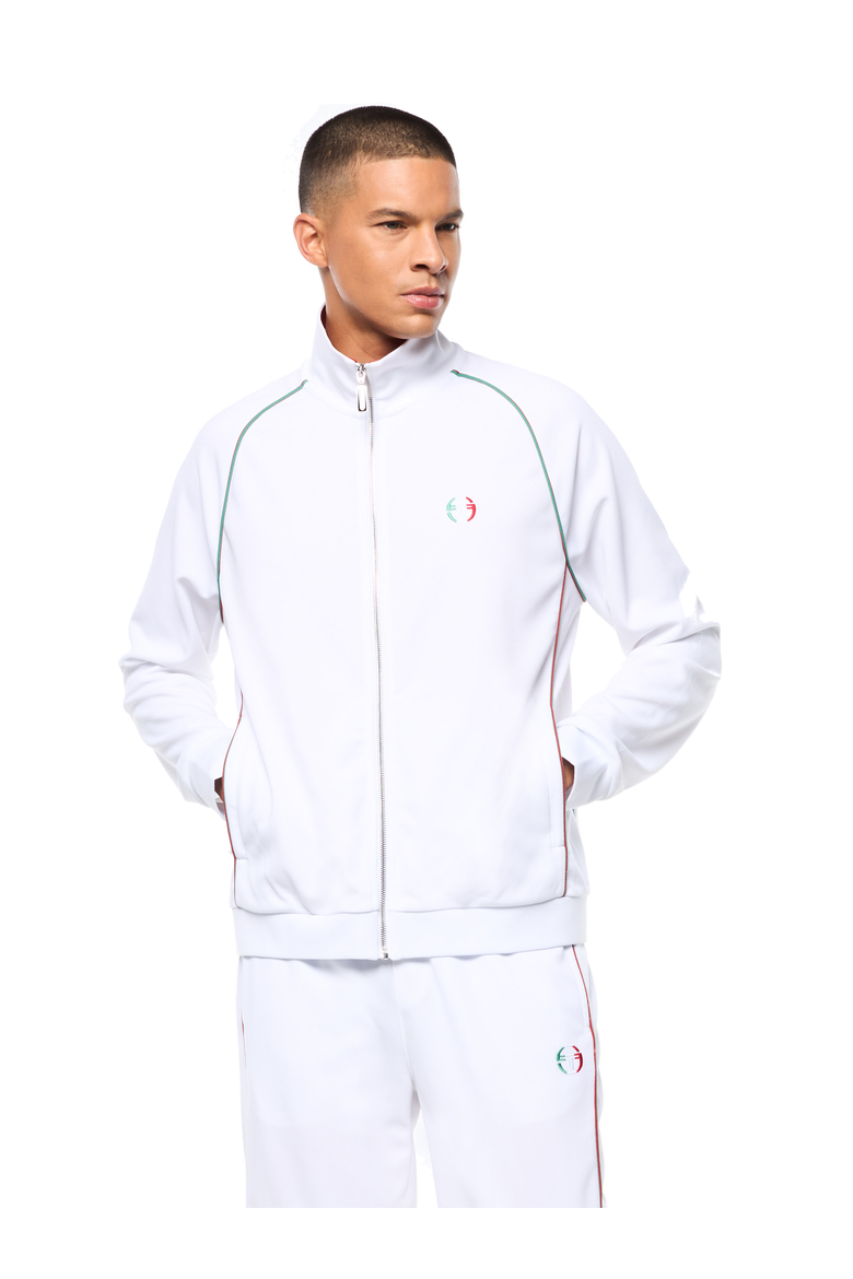Eredita Track Jacket, Main, color, BRILLIANT WHITE