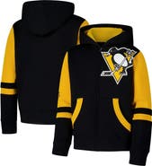Outerstuff Youth Black Pittsburgh Penguins Face Off Full-Zip Hoodie