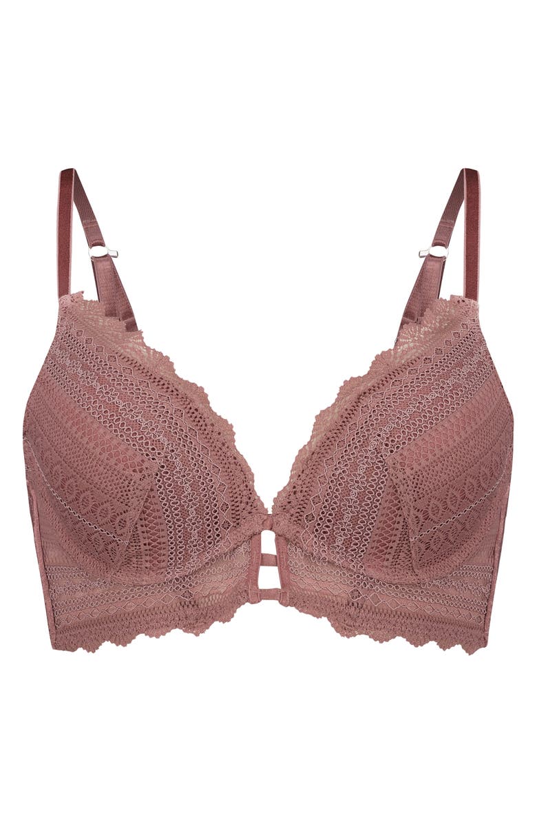 Hunkemöller Chynna Underwire Longline Push-Up Bra, Alternate, color, 