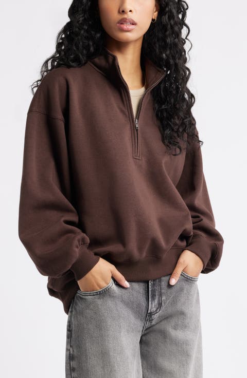 Relaxed Quarter Zip Pullover