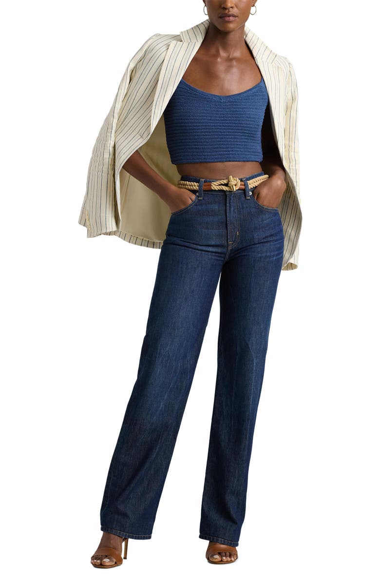 Lauren Ralph Lauren Cropped Sweater Tank Top, Alternate, color, 