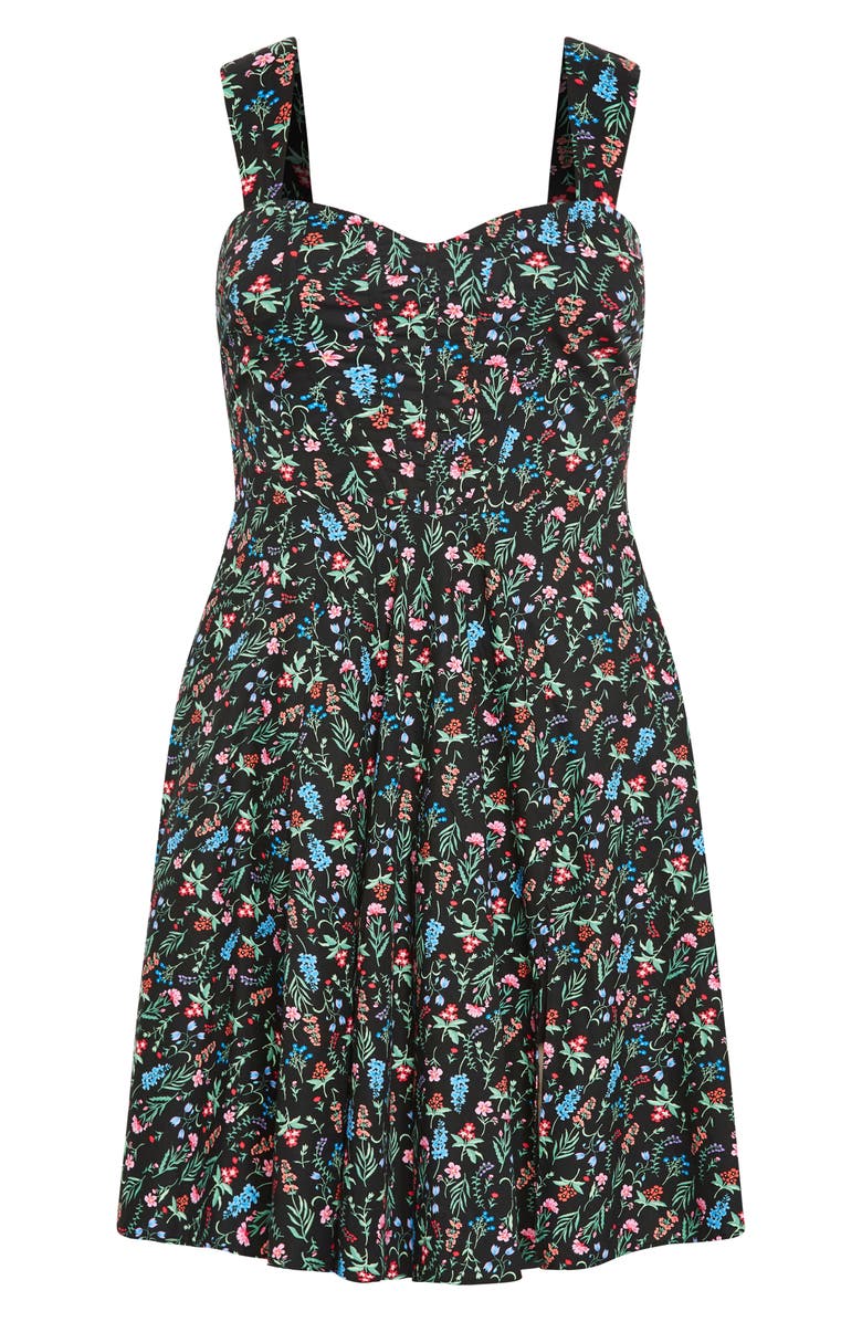 City Chic Marylou Print Sleeveless Midi Dress, Alternate, color, 