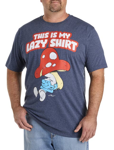 Big & Tall This Is My Lazy Shirt Graphic Tee