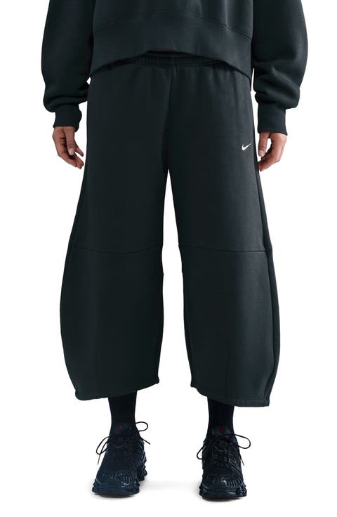 Phoenix Fleece Loose Crop Barrel Pants
