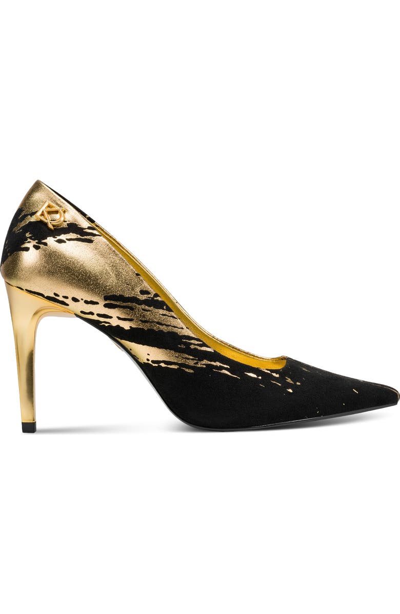 DKNY Savita Pump, Alternate, color, Black/ Gold