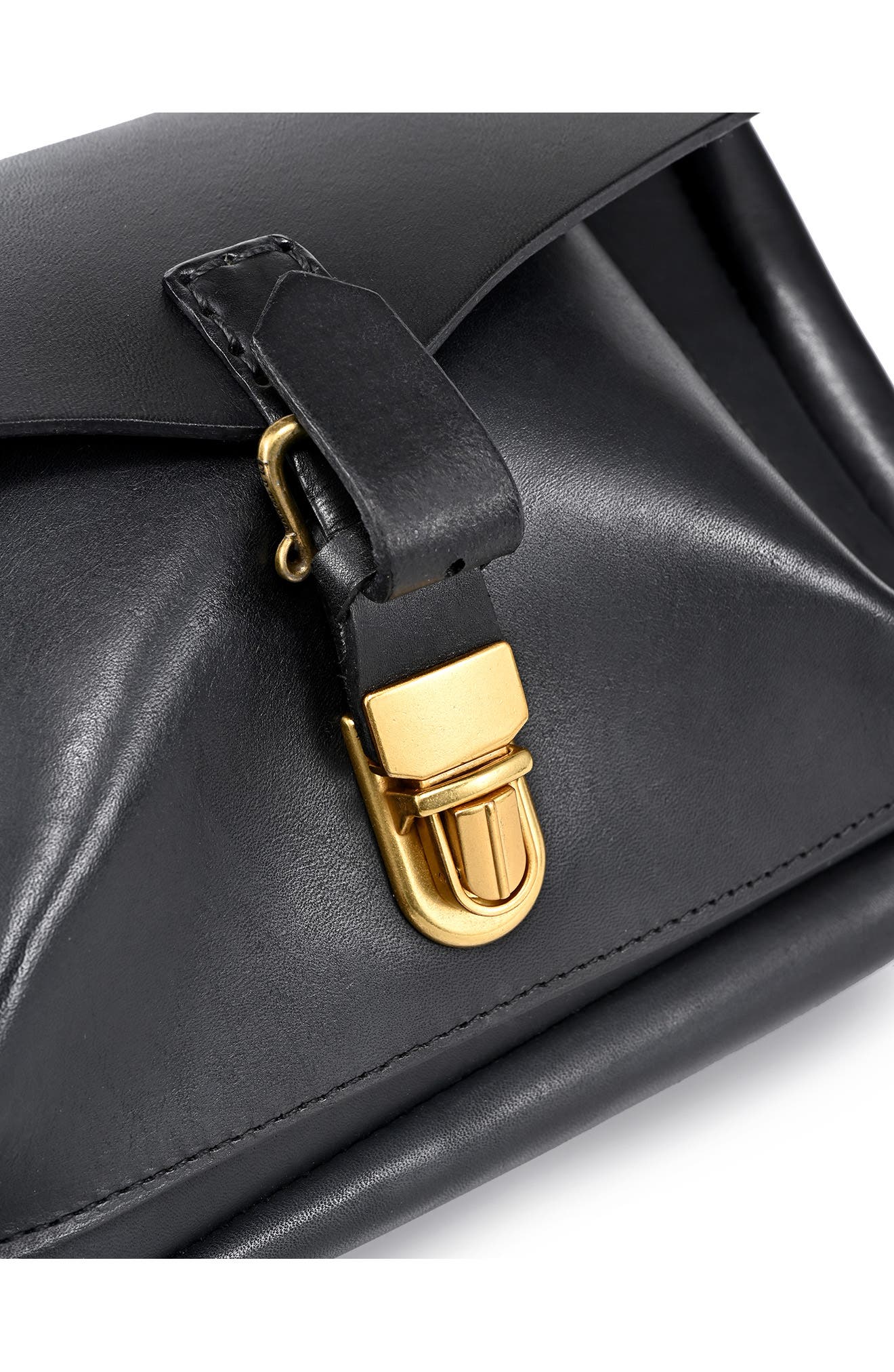 OLD TREND Isla Leather Crossbody Bag, Alternate, color, Black