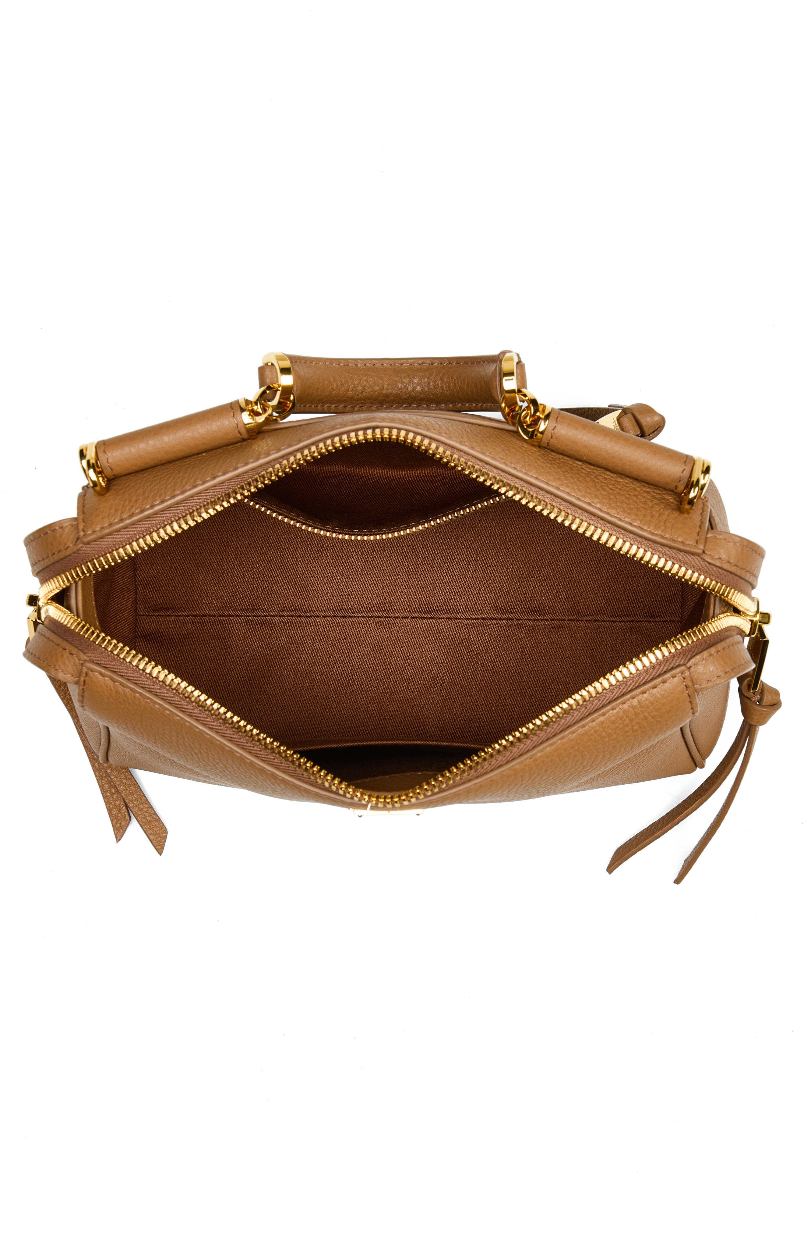 Vittoria Leather Top Handle Bag, Alternate, color, 8Z093 CARAMELLO