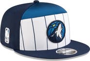 New Era Men's New Era  White/Navy Minnesota Timberwolves 2025 NBA Tip Off Split Panel 9FIFTY Snapback Hat