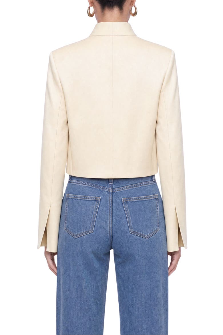 Embroidered Cropped Jacket, Alternate, color, Gold