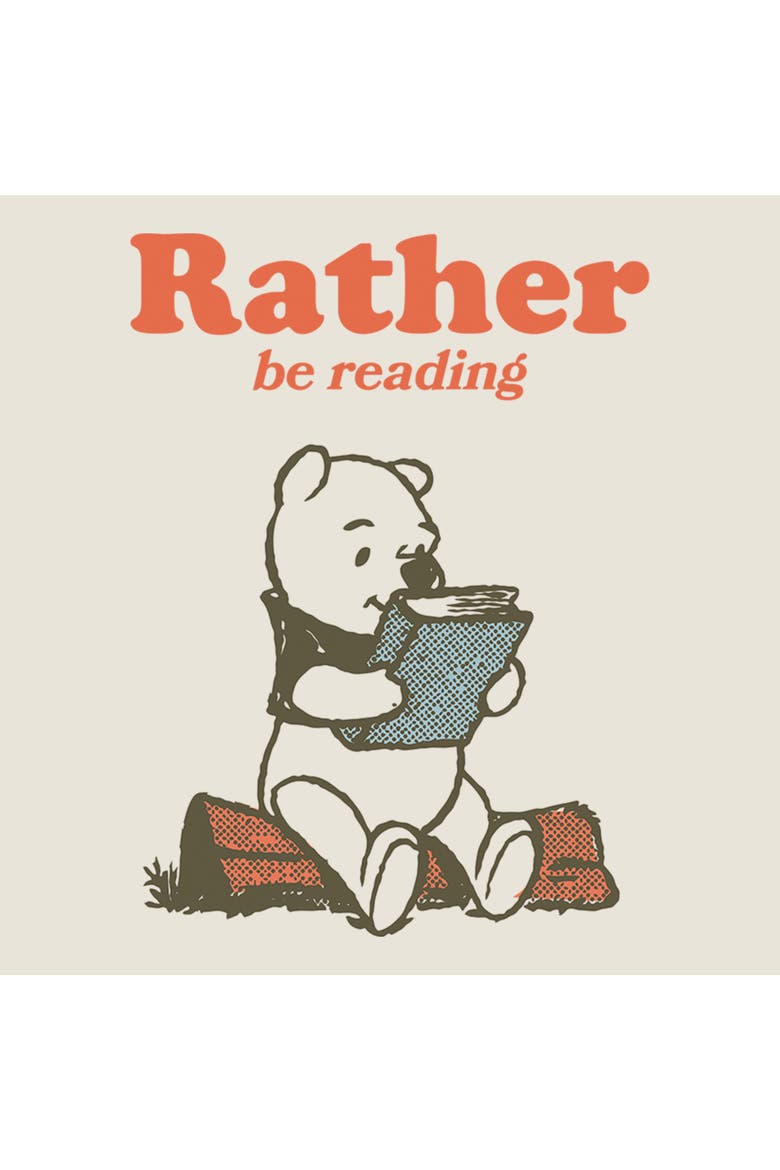 Junior's Rather Be Reading Sweatshirt, Alternate, color, Egret
