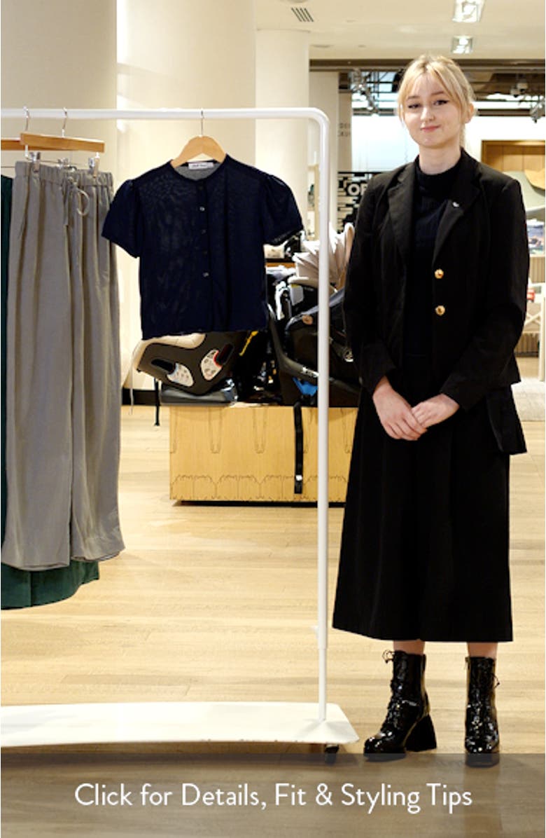 The Boni Short Sleeve Button-Up Top, sales video thumbnail