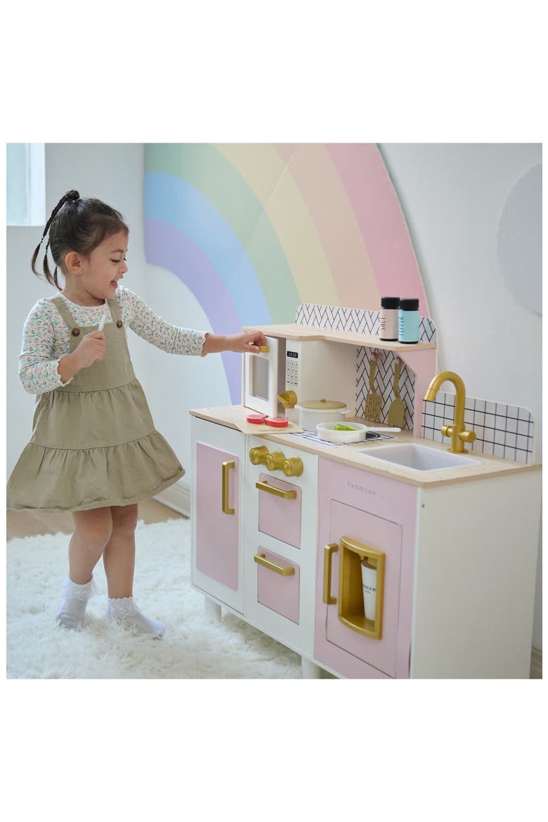 Little Chef Hampton Play Kitchen & Accessories, Alternate, color, PINK