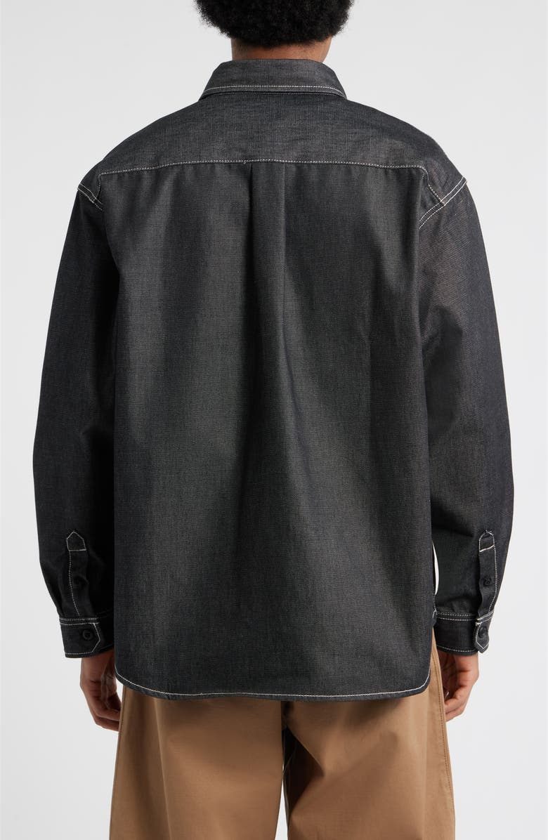 Carhartt Work In Progress Tigan Denim Shirt Jacket, Alternate, color, Black (Rigid)