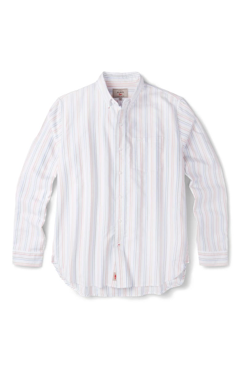 Aubin Aldridge Oxford Button Down Shirt, Alternate, color, Multi Colourful Stripe
