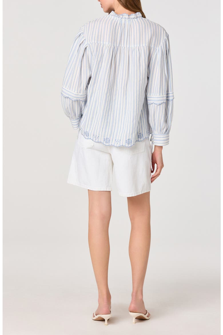 Taliyah Long Sleeve Top, Alternate, color, BLUE STRIPE