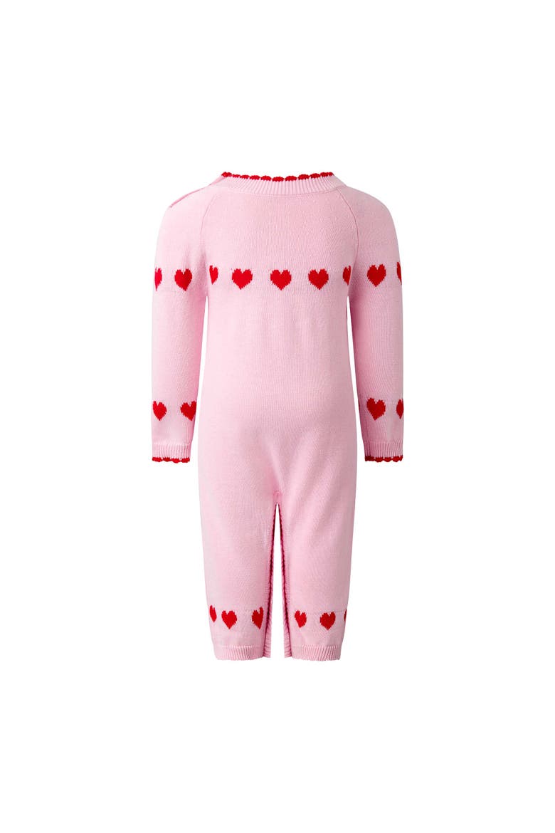 Heart Intarsia Playsuit, Alternate, color, Pink