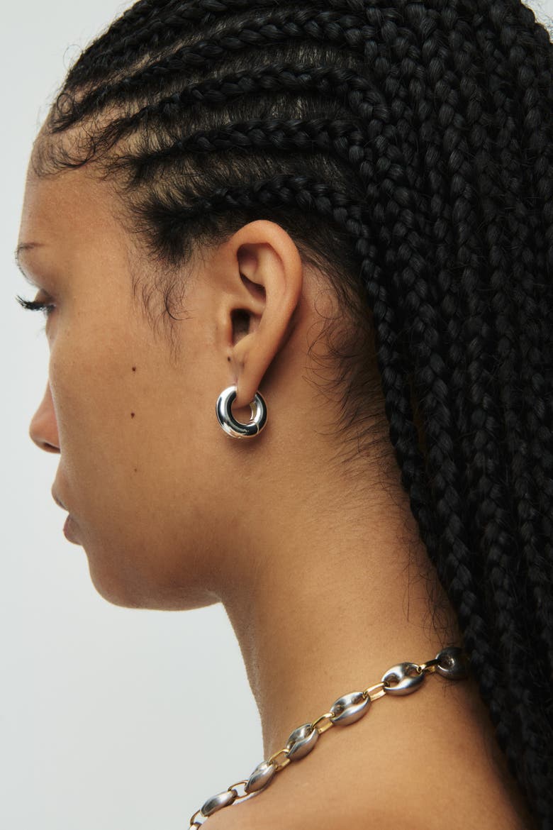 Baby Hoops, Alternate, color, Silver