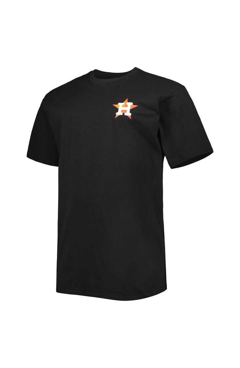 PROFILE Men's Black Houston Astros Two-Sided T-Shirt, Alternate, color, 