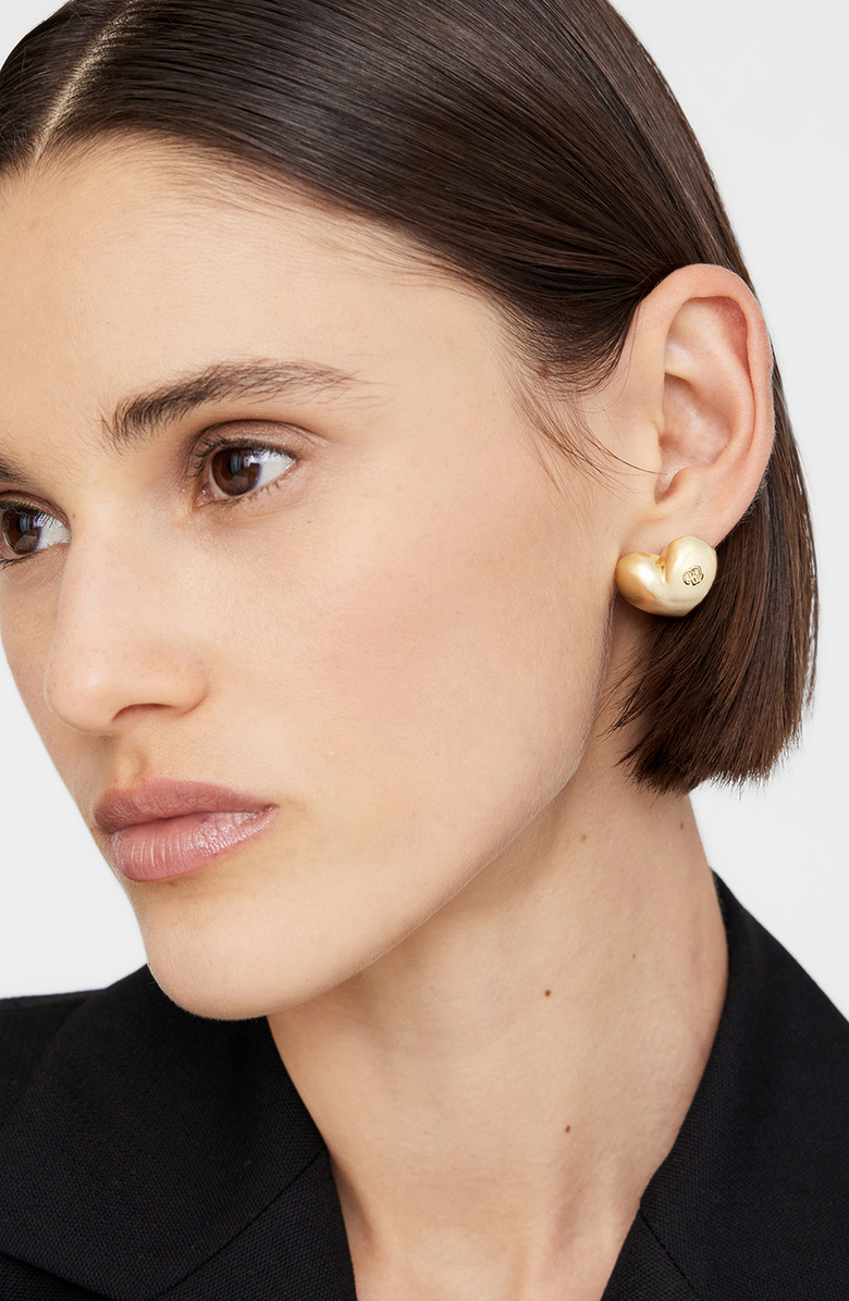 ANINE BING Heart Earrings, Alternate, color, 