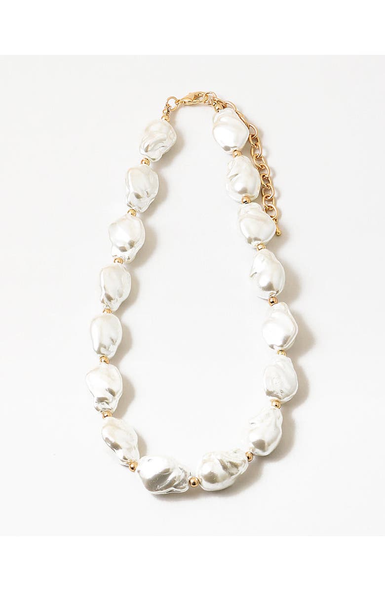 Erin McDermott Jewelry Waves of Pearls Necklace, Main, color, White
