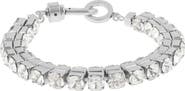 AllSaints Double Crystal Flex Bracelet