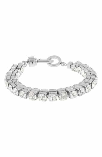 AllSaints Double Crystal Flex Bracelet
