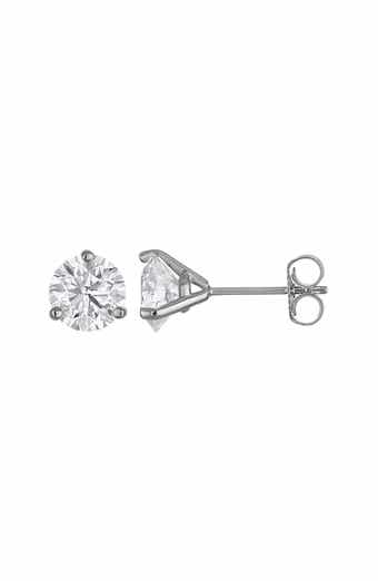 FZN 14K Gold Lab Grown Diamond Stud Earrings