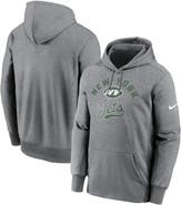 Nike Men's Nike Heather Gray New York Jets Performance Fleece Pullover Hoodie
