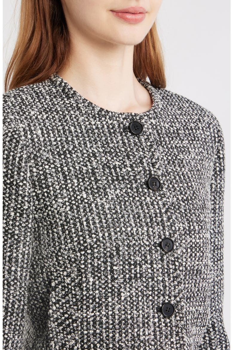Tweed Cardigan, Alternate, color, BLACK MULTI